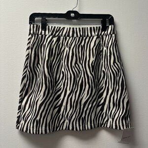Yong Go Zebra Mini Skirt NWT!!